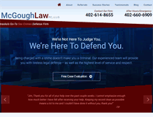 Tablet Screenshot of mcgoughlaw.com